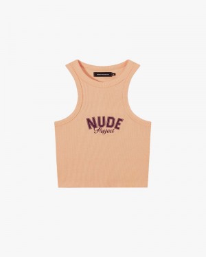 Nude Project Ada Tank Top Coral | US-32671IVAX