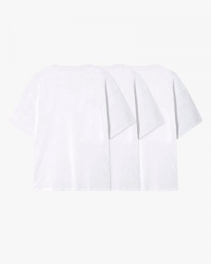 Nude Project Basic 3xpack T-shirt White | US-50864QZHD