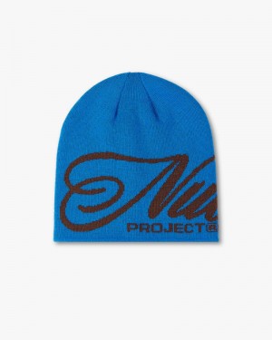 Nude Project Bossa Beanie Blue | US-45093ZSMD