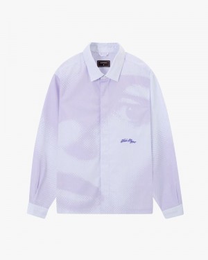 Nude Project Celine Shirts Light Purple | US-46032LRHQ