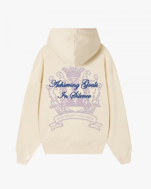 Nude Project Chateau Hoodie Cream | US-90572HRPB