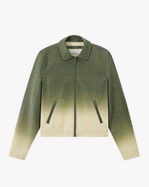 Nude Project Dolla Degrade Jacket Green / Cream | US-10592JHUN