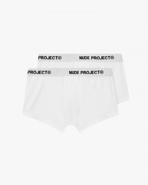 Nude Project Essential 2xpack Underwear White | US-95786UOYB