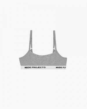 Nude Project Essential Bras Grey | US-96457HNMT