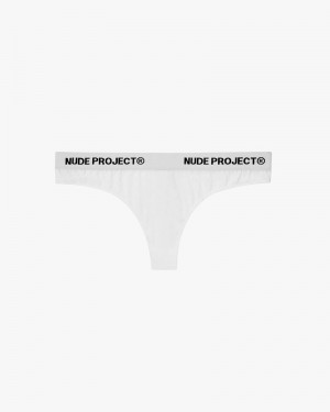 Nude Project Essential Thong White | US-25876FEMP