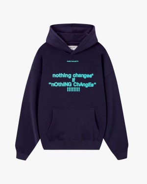 Nude Project Facts Hoodie Navy | US-04219VCKD