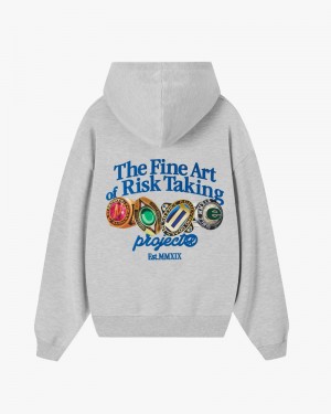 Nude Project Fine Art Hoodie Grey | US-83951IWZL