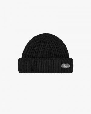 Nude Project Fisherman Laurel Beanie Black | US-34902CLAH