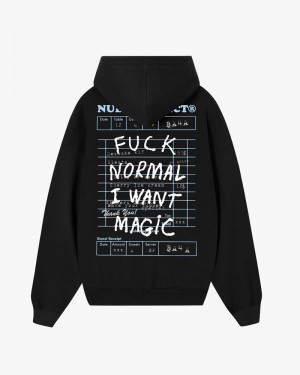 Nude Project Fuck Normal Hoodie Black | US-63489MGBL