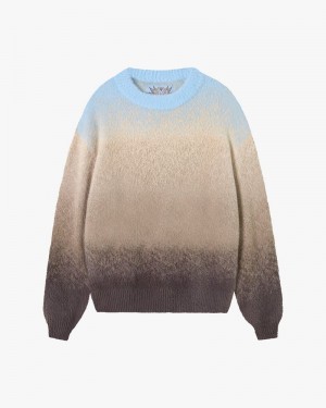 Nude Project Gradient Cozy Sweater Blue / Cream | US-13850JSBU