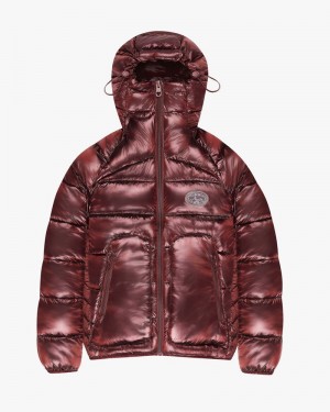 Nude Project Iconic Puffer Jacket Dark Red | US-60938BHDZ