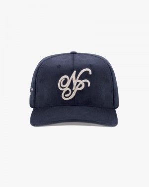 Nude Project Iconic Suede Cap Navy | US-40827HVUL