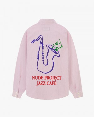 Nude Project Jazz Café Shirts Pink | US-50261SYEA