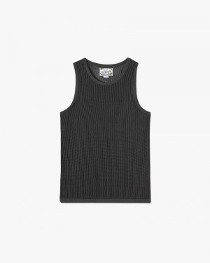 Nude Project Knit Tank Top Dark Grey | US-42301HYPG