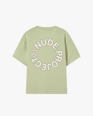 Nude Project Kory T-shirt Green | US-02849FWES