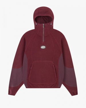 Nude Project Machiavelli Polar Hoodie Burgundy | US-15470KNLU