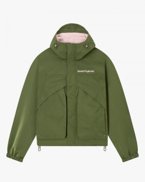 Nude Project Milestones Windbreaker Jacket khaki | US-19762JBWX