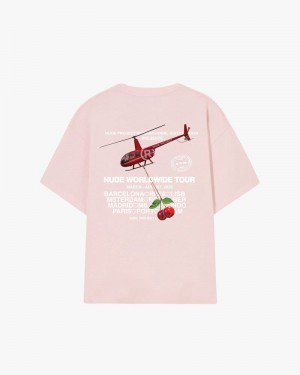 Nude Project Nude Tour T-shirt Pink | US-40175WSJY