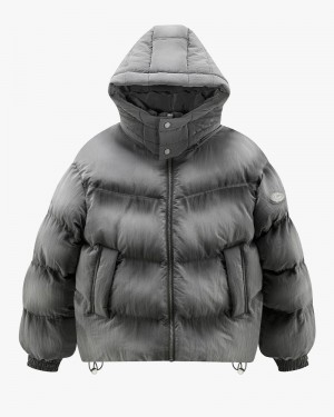 Nude Project Og Puffer Jacket Dark Grey | US-65149QZXO