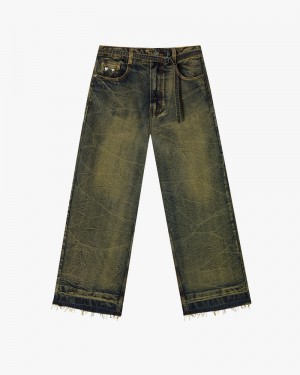 Nude Project Old Baggy Jeans Blue / Cream | US-91087RTIO