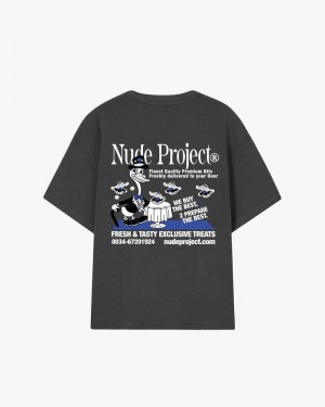 Nude Project Pearl T-shirt Black | US-97245AOIL