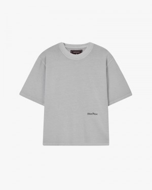 Nude Project Perfect Boxy T-shirt Grey | US-04516DTBX