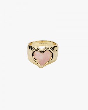 Nude Project Quartz Ring Gold | US-96473ZVSK