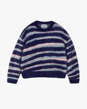 Nude Project Rayas Sweater Navy / Pink | US-93617LXQZ