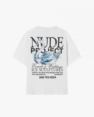 Nude Project Sculpture T-shirt White | US-06834RPOG