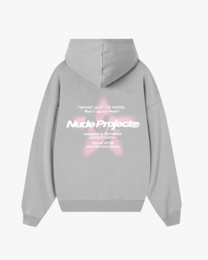 Nude Project Seoul Hoodie Light Grey | US-58714OSCM