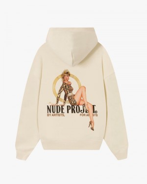 Nude Project Suave Hoodie Cream | US-76294WEDI