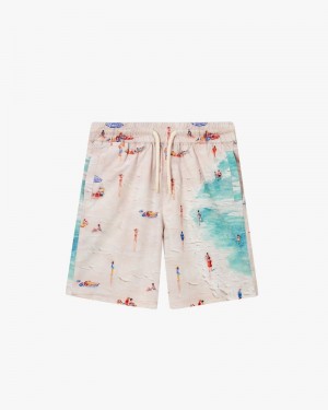 Nude Project Thani Collab Swim Shorts Beige / Blue | US-26741DJNR