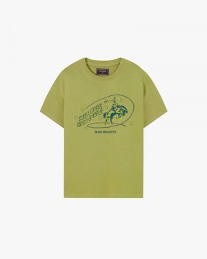 Nude Project Yihaa Cropped T-shirt Green | US-75046AONG