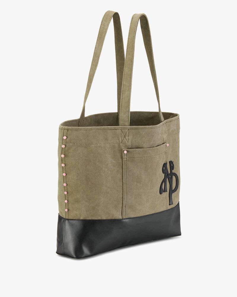 Nude Project Allday Shopper Bags Olive / Black | US-10834GKTE