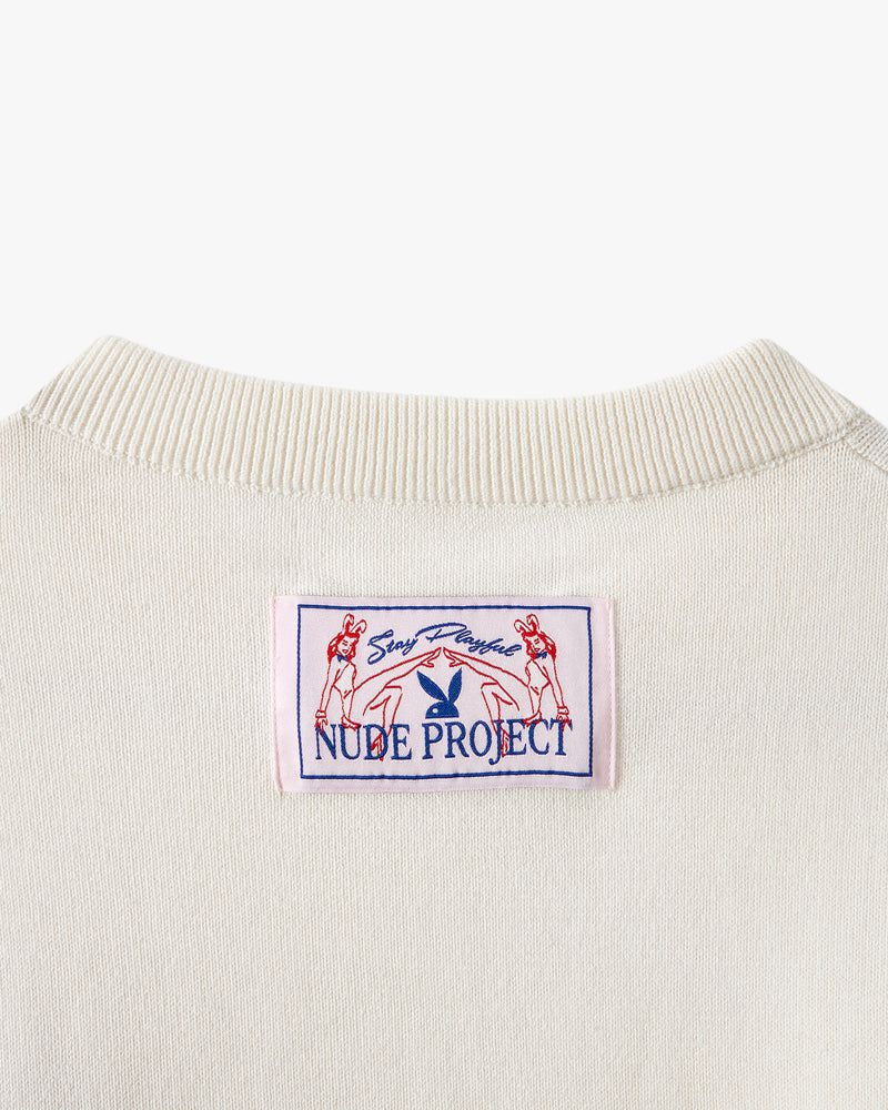 Nude Project Butterfly Kiss Sweater White / Multicolor | US-84935KPCW