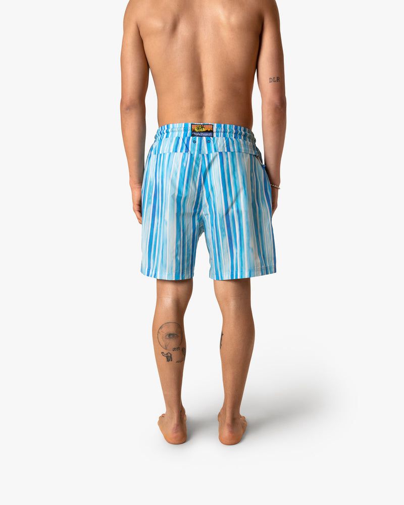 Nude Project Capri Swim Shorts Blue | US-53479MYOQ