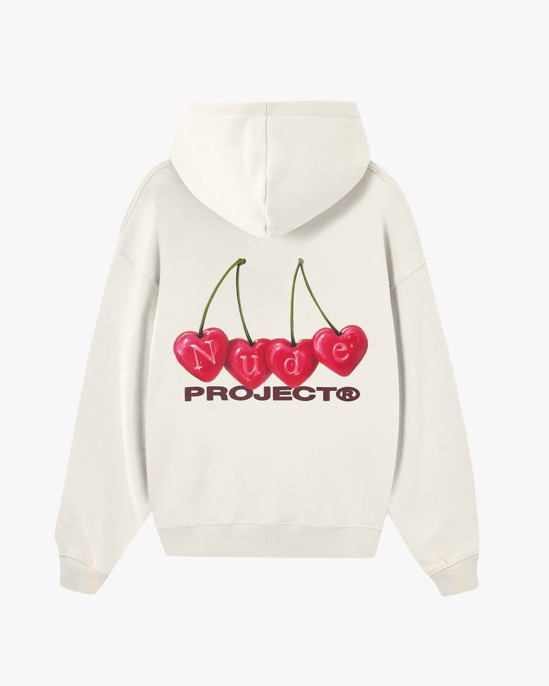 Nude Project Cherry Hoodie Cream | US-67324TAWR