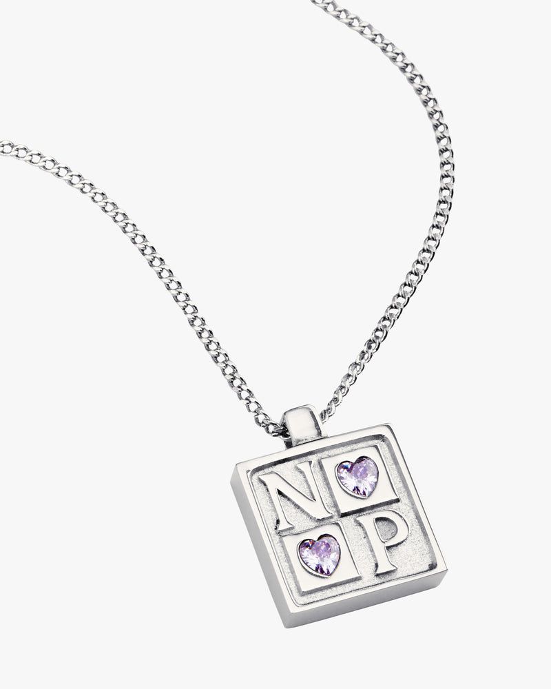 Nude Project Chess Necklace Silver | US-25943MJRI