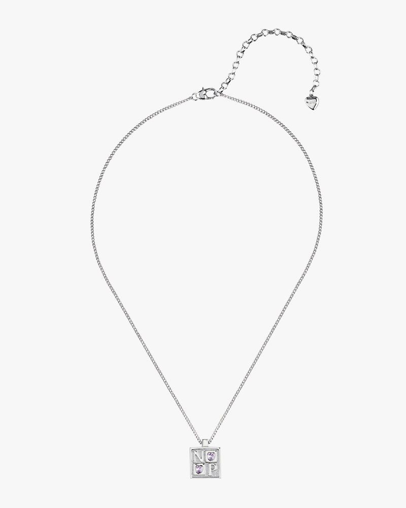 Nude Project Chess Necklace Silver | US-25943MJRI