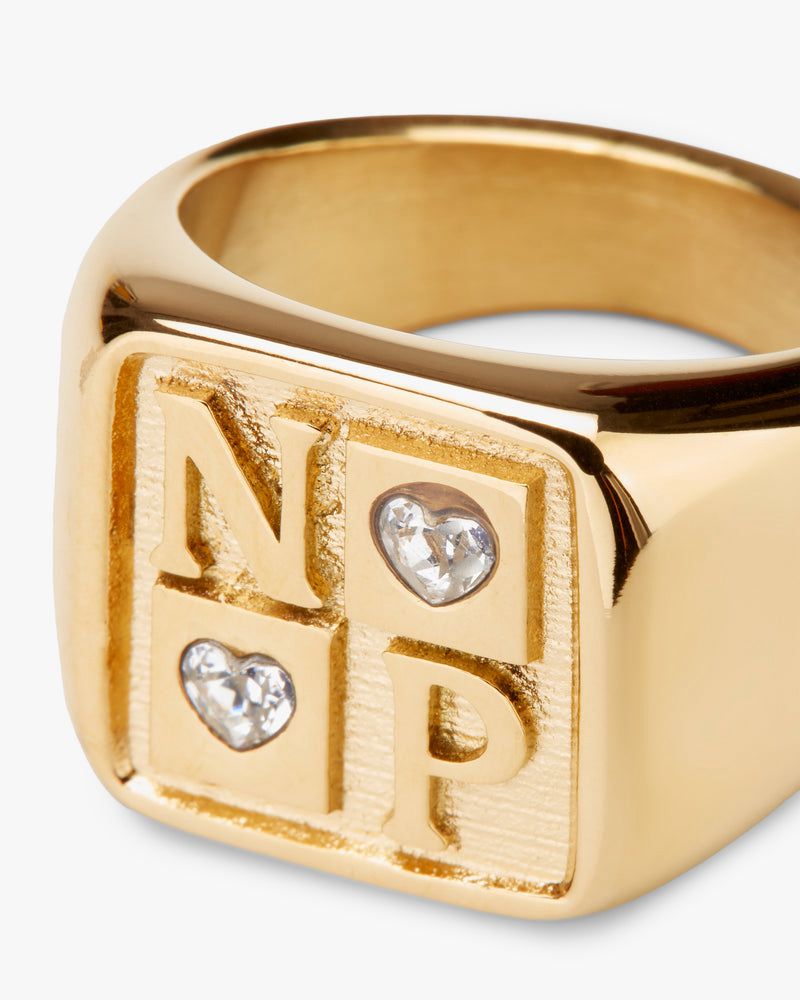 Nude Project Chess Ring Gold | US-23169ZPSF