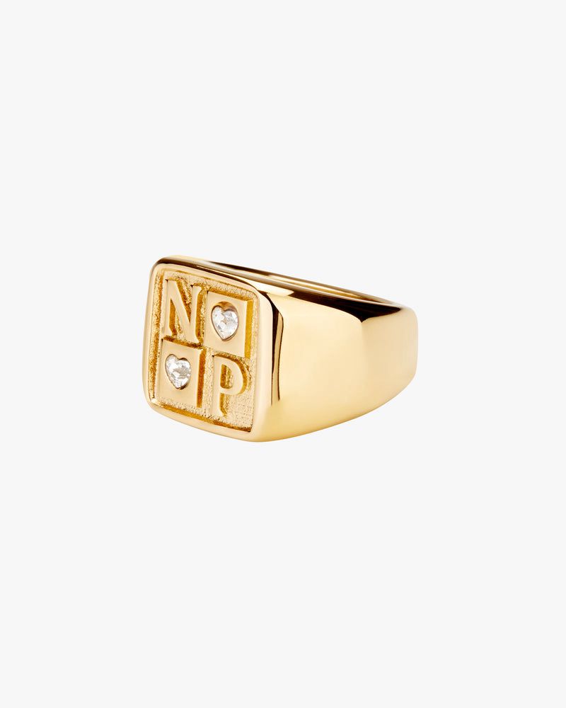 Nude Project Chess Ring Gold | US-23169ZPSF