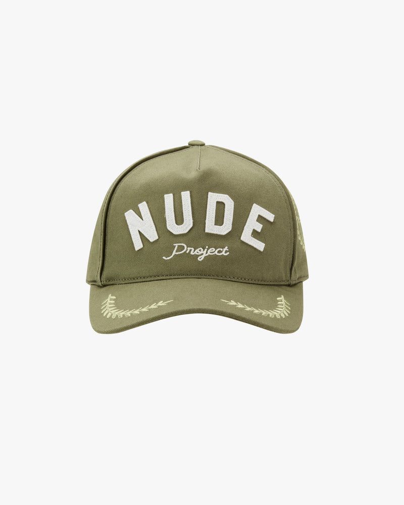 Nude Project Classic Varsity Cap Green | US-13206TPIO