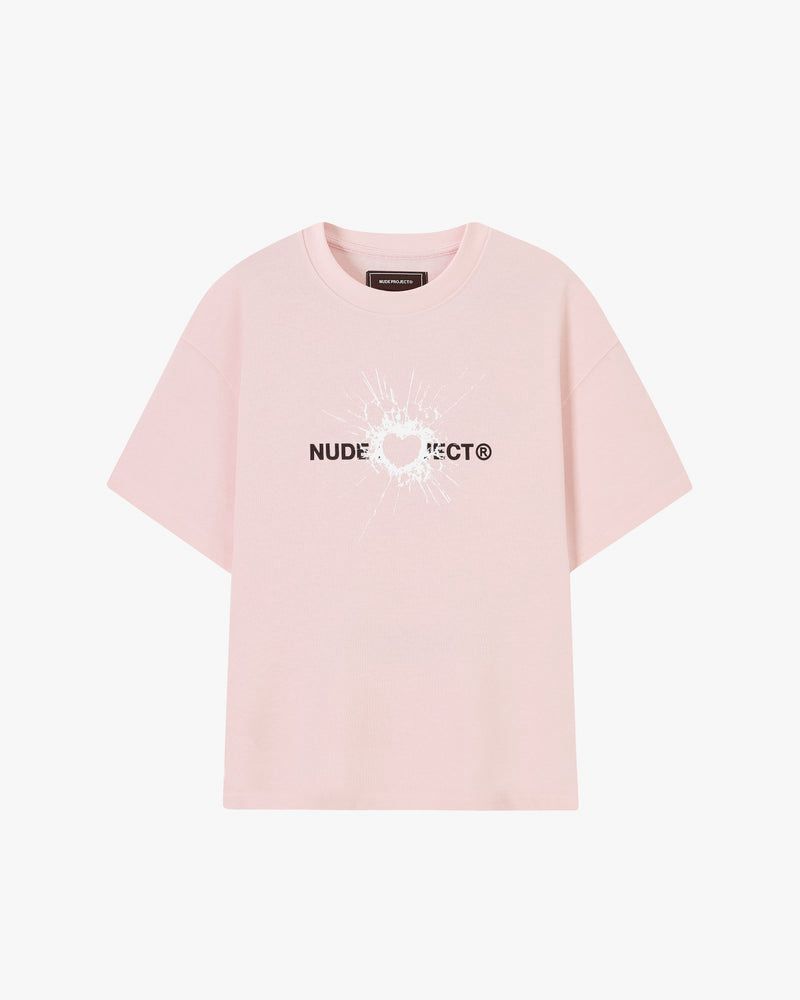 Nude Project Coeur T-shirt Pink | US-58791ZHFU