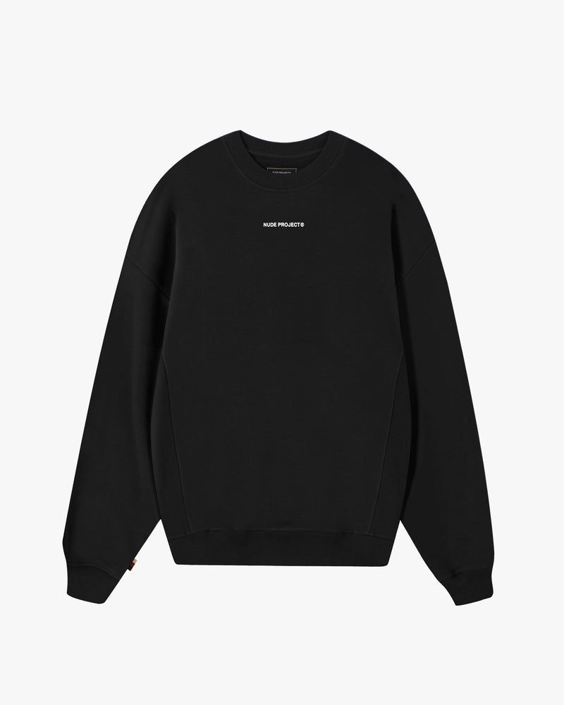 Nude Project Cult Crewneck Sweatshirt Black | US-41380XIUQ