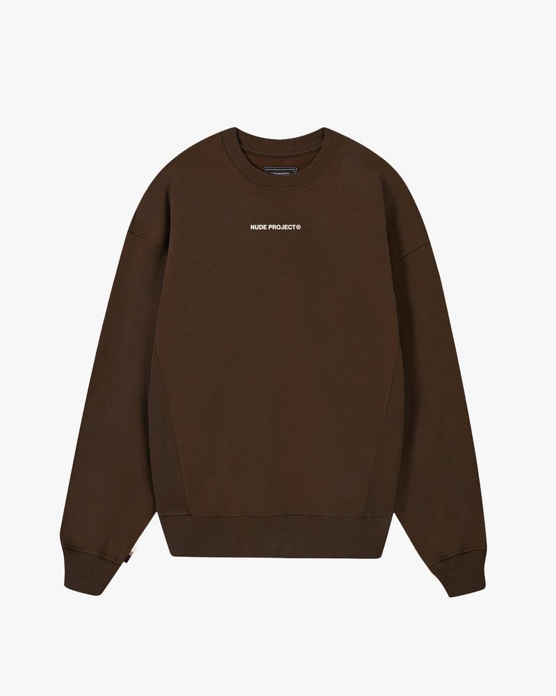 Nude Project Cult Crewneck Sweatshirt Brown | US-18276NOLW