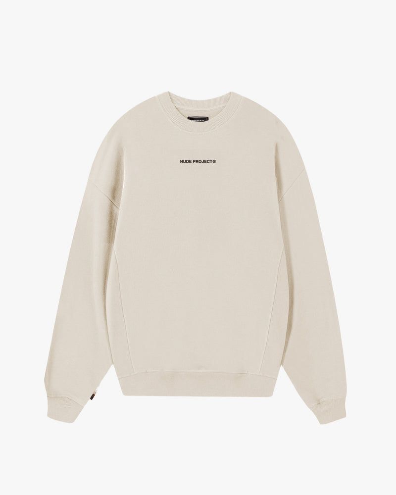 Nude Project Cult Crewneck Sweatshirt Cream | US-81250TLZG