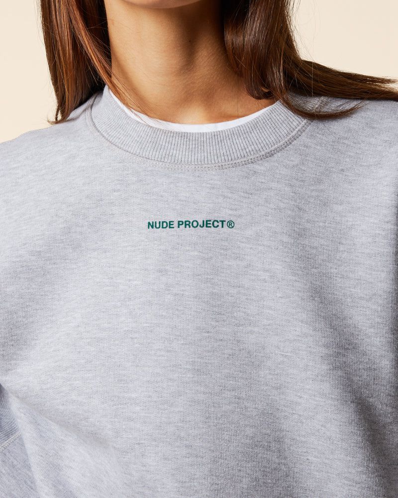 Nude Project Cult Crewneck Sweatshirt Grey | US-47208EKCG