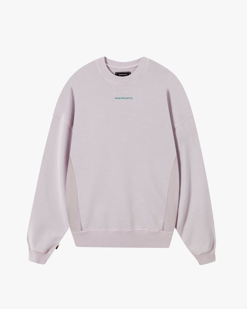 Nude Project Cult Crewneck Sweatshirt Purple | US-04736ZLBD