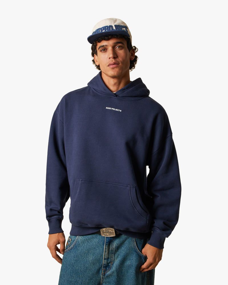 Nude Project Cult Hoodie Navy | US-31924NYQW