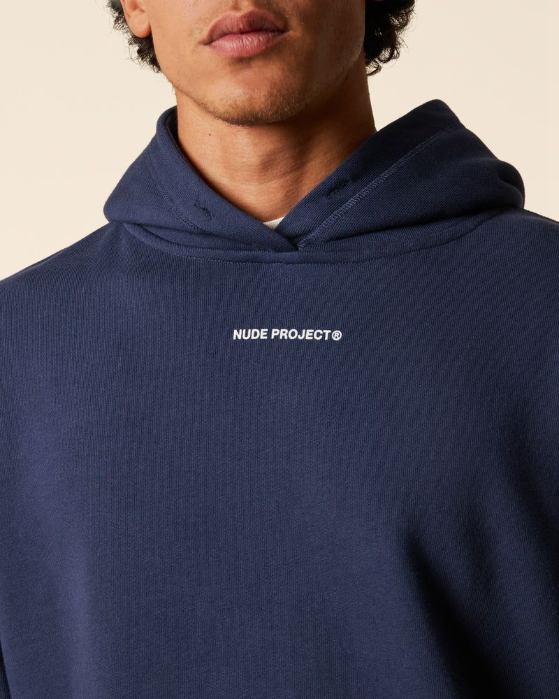 Nude Project Cult Hoodie Navy | US-31924NYQW